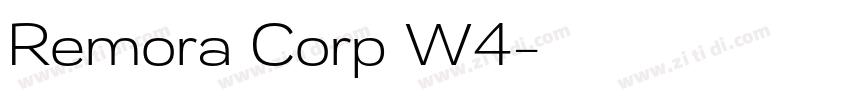 Remora Corp W4字体转换